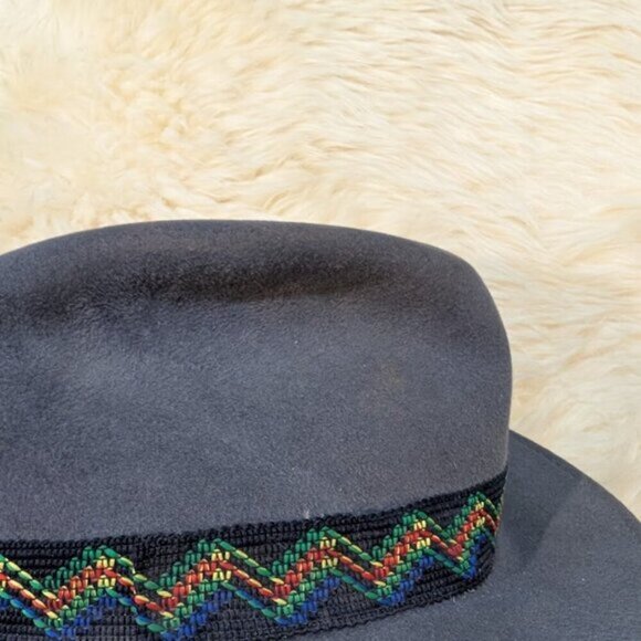 Sovereign Stetson Grey Banded Fedora Hat - Picture 4 of 11